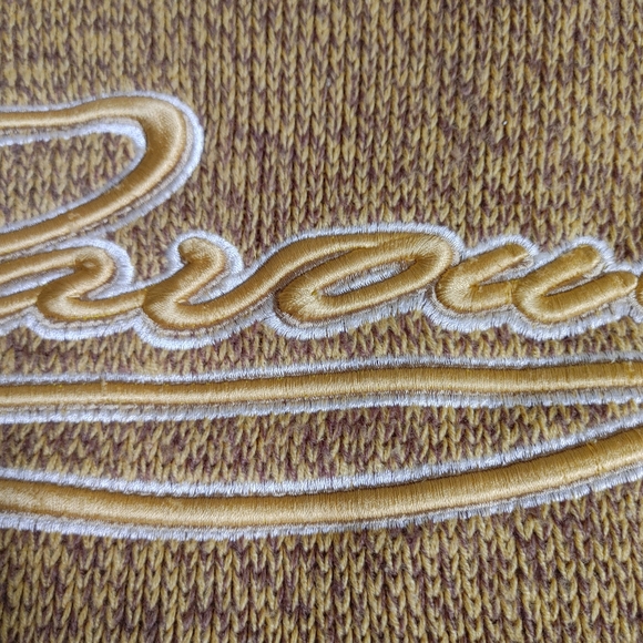 Vintage Davoucci Men's Mustard Signature Crew Neck Sweater XL - Picture 3 of 16